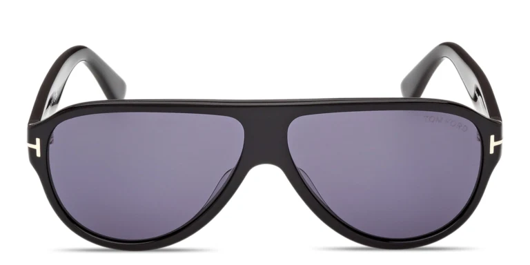 Shop TOM FORD Samuele Pilot Sunglasses in Black online.