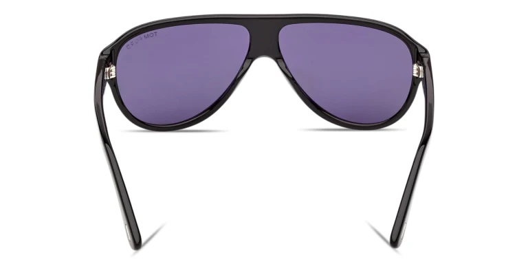 Shop TOM FORD Samuele Pilot Sunglasses in Black online.