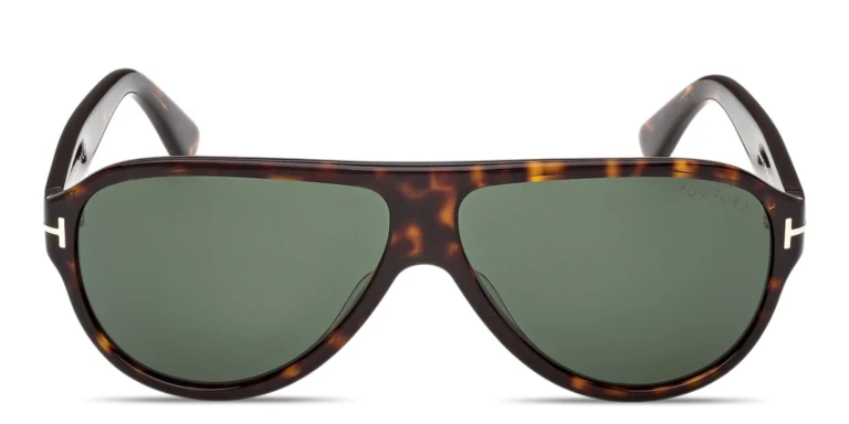 Shop TOM FORD Samuele Pilot Sunglasses in Havana online.