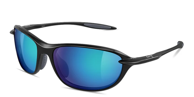 Shop Maui Jim HO’OKIPA ULTRA R-XS Unisex Panthos Sunglasses in Black online.