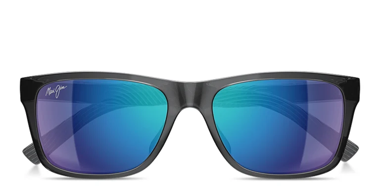 Shop Maui Jim KŌWELO Rectangle Sunglasses in Grey online.