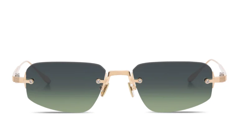 Shop AKONI Juno-Three Unisex Rimless Rectangle Sunglasses in Silver online.