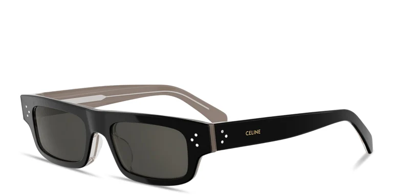 تسوق نظارات شمسية سيلين إيتش دي بإطار مستطيل مزيّنة بثلاث نقاط سيلين بلون أسود أونلاين.