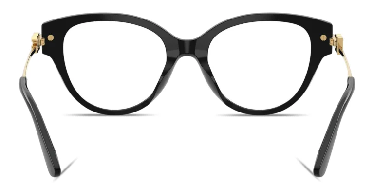 Shop Dolce & Gabbana DG Butterfly Eyeglasses in Black online.