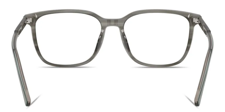 Shop Dolce & Gabbana Logo Signature Wide Square Eyeglasses in Grey online.