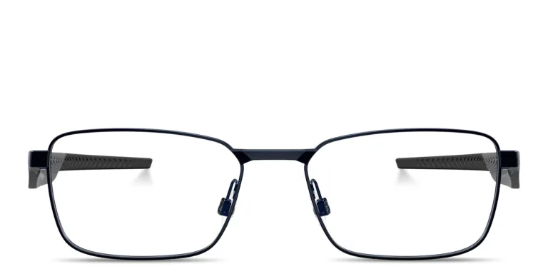 Shop Oakley Steakhouse Unisex Wide Rectangle Eyeglasses in Black online.