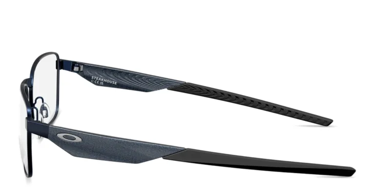 Shop Oakley Steakhouse Unisex Wide Rectangle Eyeglasses in Black online.
