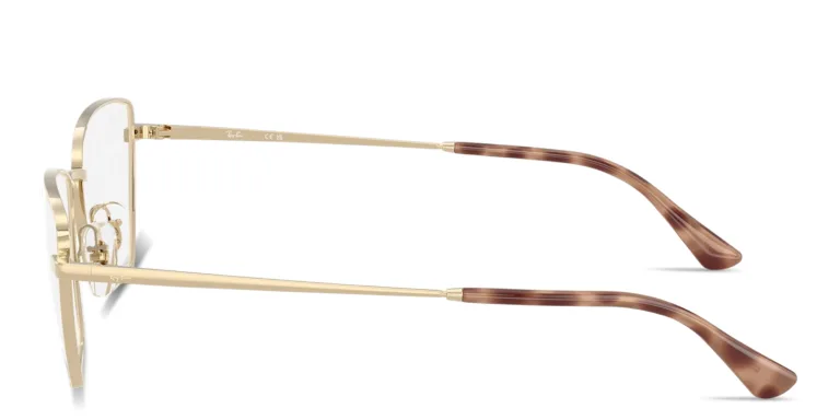Shop Ray-Ban Drea Optics Unisex Irregular Eyeglasses in Gold online.