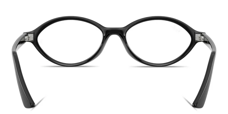 Shop Ray-Ban Romy Optics Unisex Irregular Eyeglasses in Black online.
