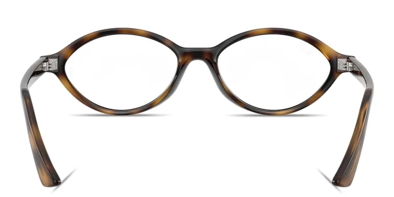 Shop Ray-Ban Romy Optics Unisex Irregular Eyeglasses in Havana online.