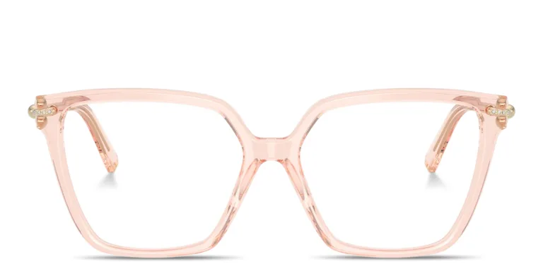 Shop TIFFANY Tiffany HardWear Wide Square Eyeglasses in Nude online.