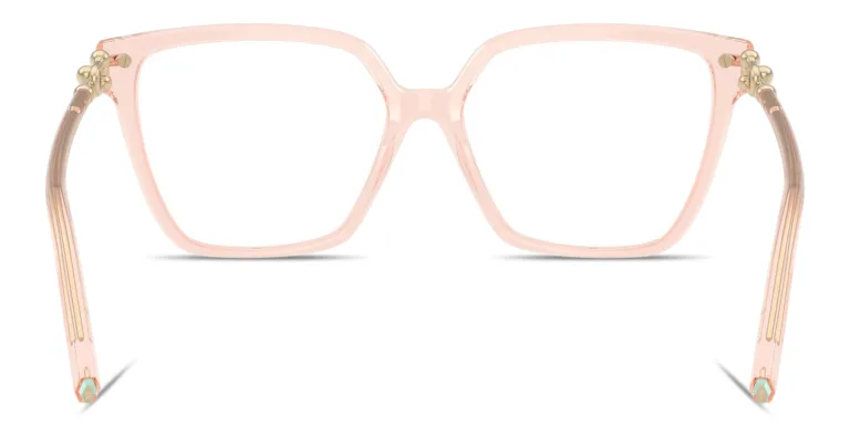 Shop TIFFANY Tiffany HardWear Wide Square Eyeglasses in Nude online.
