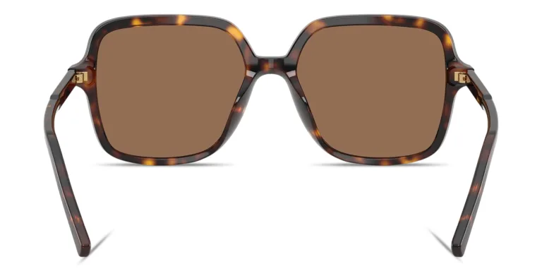 Shop Dolce & Gabbana Logo Signature Oversized Square Sunglasses in Havana online.