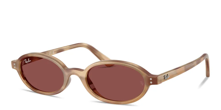 Shop Ray-Ban Khal Unisex Oval Sunglasses in Brown online.
