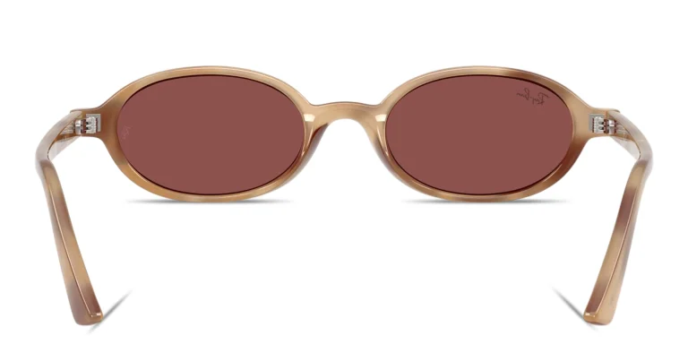 Shop Ray-Ban Khal Unisex Oval Sunglasses in Brown online.