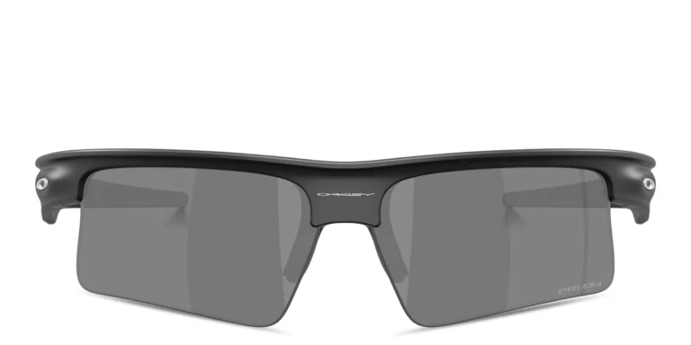 Shop Oakley Bisphaera Speed Unisex Wide Half-Rim Rectangle Sunglasses in Black online.