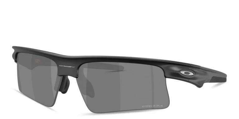 Shop Oakley Bisphaera Speed Unisex Wide Half-Rim Rectangle Sunglasses in Black online.