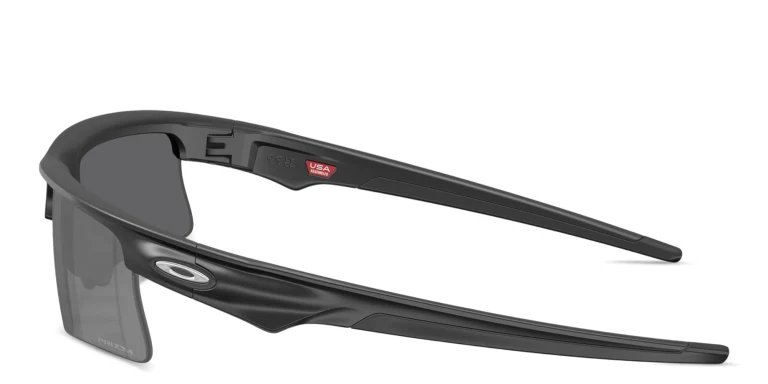 Shop Oakley Bisphaera Speed Unisex Wide Half-Rim Rectangle Sunglasses in Black online.