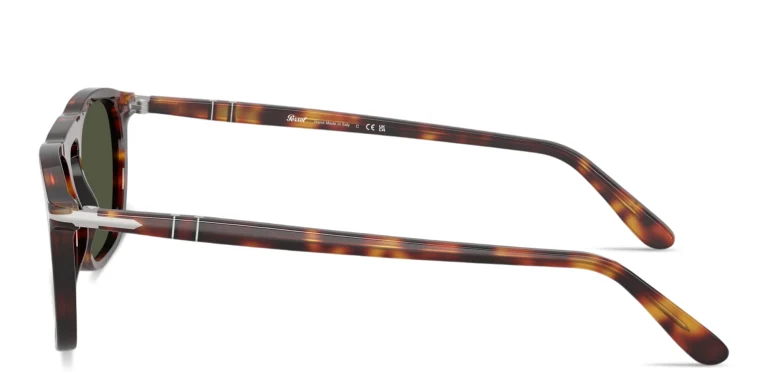 Shop PERSOL Gae Unisex Square Sunglasses in Havana online.