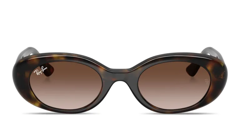 Shop Ray-Ban Junior Kids Oval Sunglasses in Havana online.