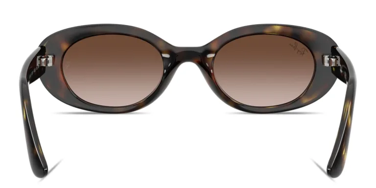 Shop Ray-Ban Junior Kids Oval Sunglasses in Havana online.