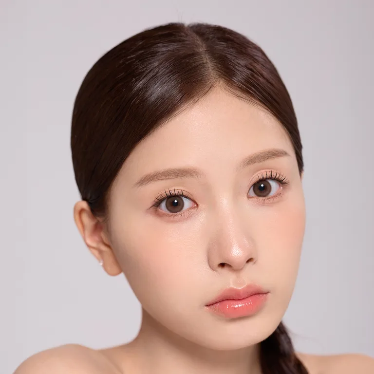 Shop Lensme Korean Style Monthly Colored Contact Lenses - Elegant in Grey online.