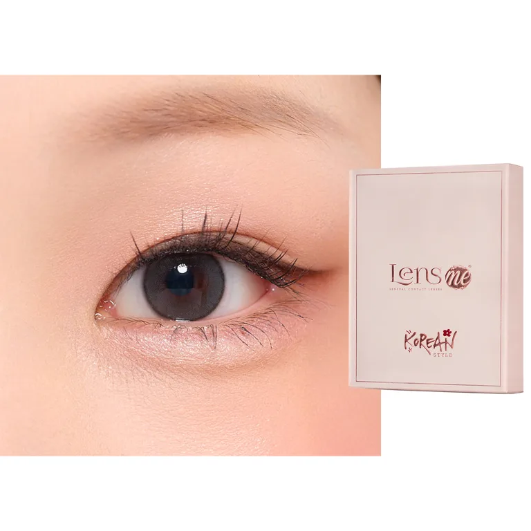 Shop Lensme Korean Style Monthly Colored Contact Lenses - Glow in Grey online.