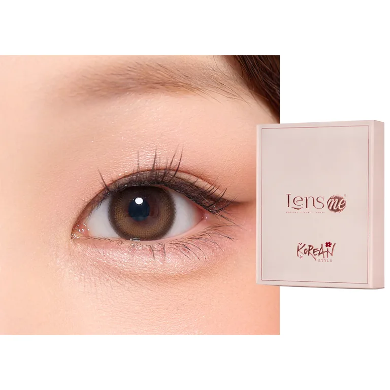 Shop Lensme Korean Style Monthly Colored Contact Lenses - Shine in Honey online.