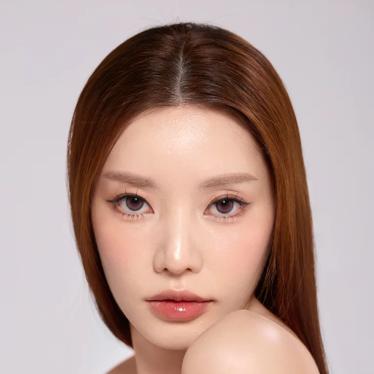 Shop Lensme Korean Style Monthly Colored Contact Lenses - Velune in Grey online.