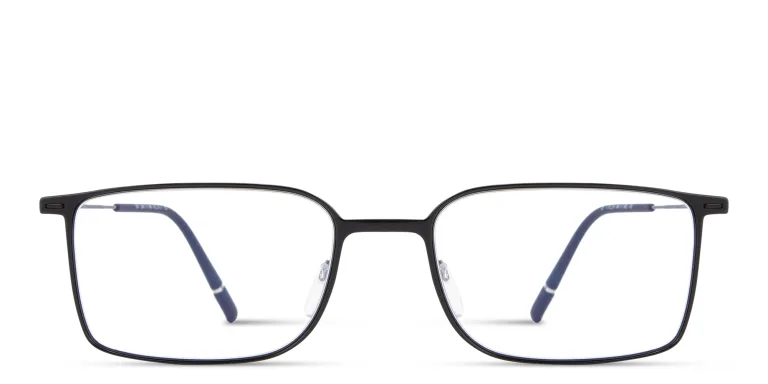 Shop Silhouette Urban Lite Rectangle Eyeglasses in Black online.