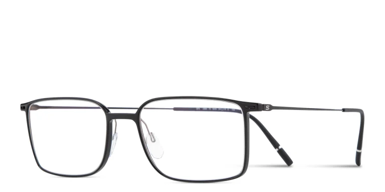 Shop Silhouette Urban Lite Rectangle Eyeglasses in Black online.