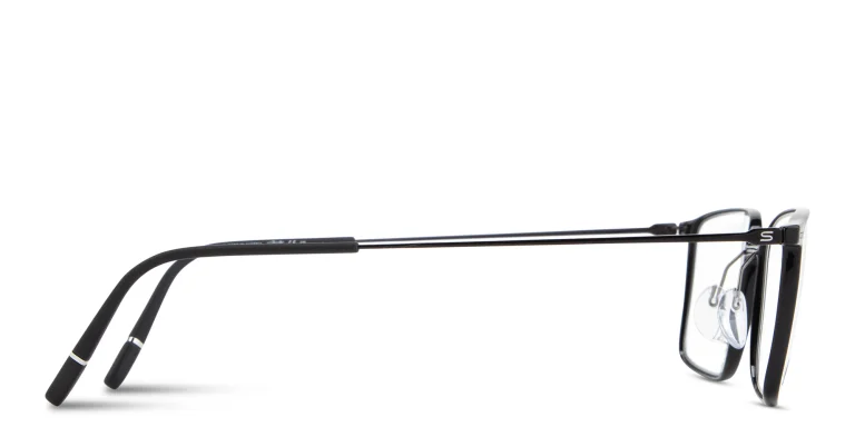 Shop Silhouette Urban Lite Rectangle Eyeglasses in Black online.