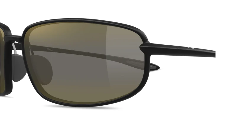 Shop Maui Jim Ho'okipa R Lite Unisex Rectangle Sunglasses in Black online.