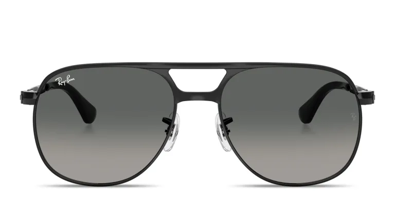 Shop Ray-Ban Bill Max Unisex Square Sunglasses in Black online.