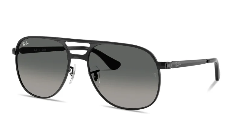Shop Ray-Ban Bill Max Unisex Square Sunglasses in Black online.