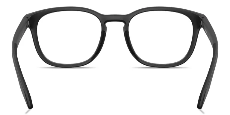 Shop Prada Linea Rossa Logo Lettering Panthos Eyeglasses in Black online.