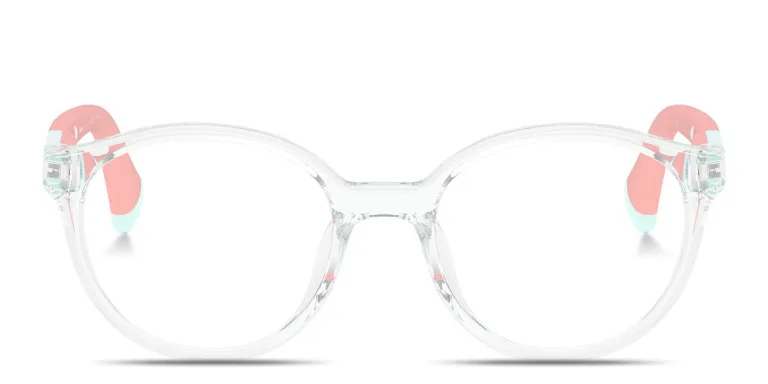 Shop Mira Flex Logo Kids Panthos Eyeglasses in Clear online.