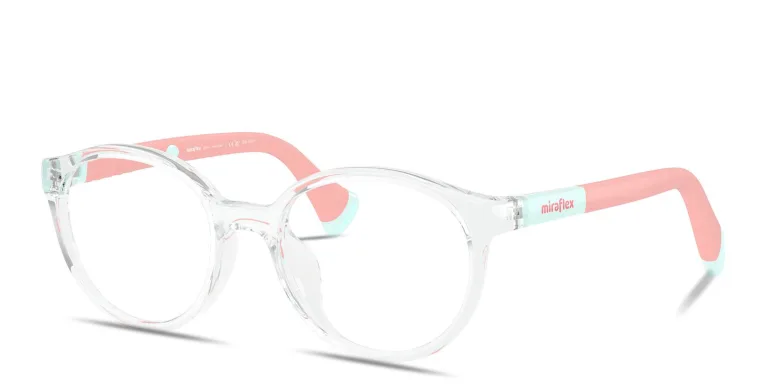Shop Mira Flex Logo Kids Panthos Eyeglasses in Clear online.