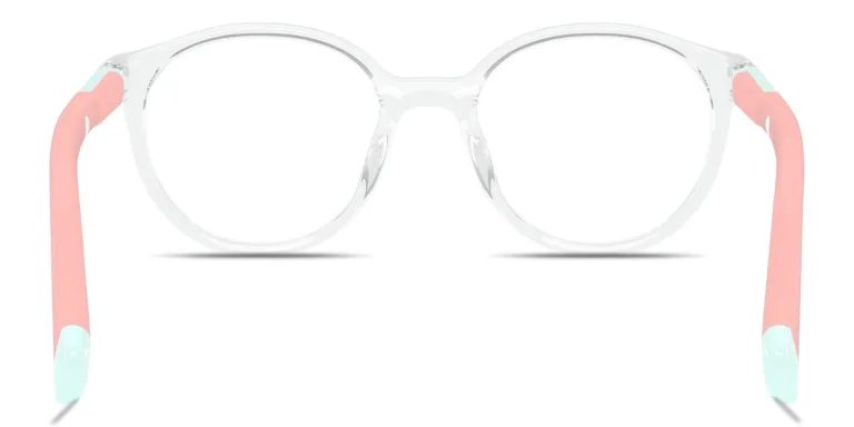Shop Mira Flex Logo Kids Panthos Eyeglasses in Clear online.