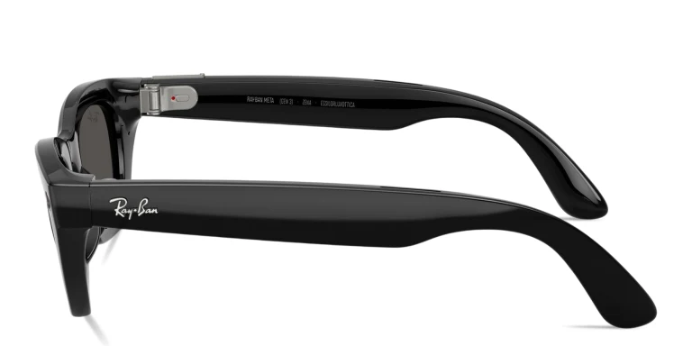 Shop Ray-Ban Meta Zena Unisex Cat-Eye Sunglasses in Black online.