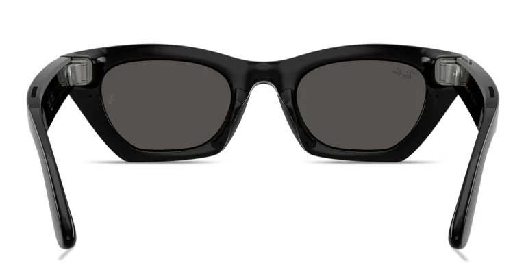Shop Ray-Ban Meta Zena Unisex Cat-Eye Sunglasses in Black online.