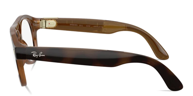 Shop Ray-Ban Meta Aviator Transitions® Unisex Pilot Sunglasses in Havana online.