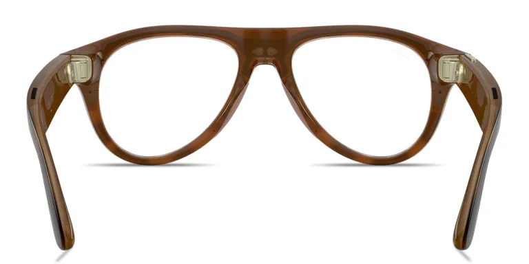 Shop Ray-Ban Meta Aviator Transitions® Unisex Pilot Sunglasses in Havana online.