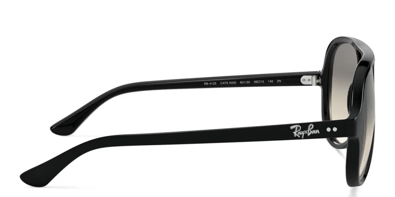 Shop Ray-Ban Cats 5000 Pilot Sunglasses in Black online.