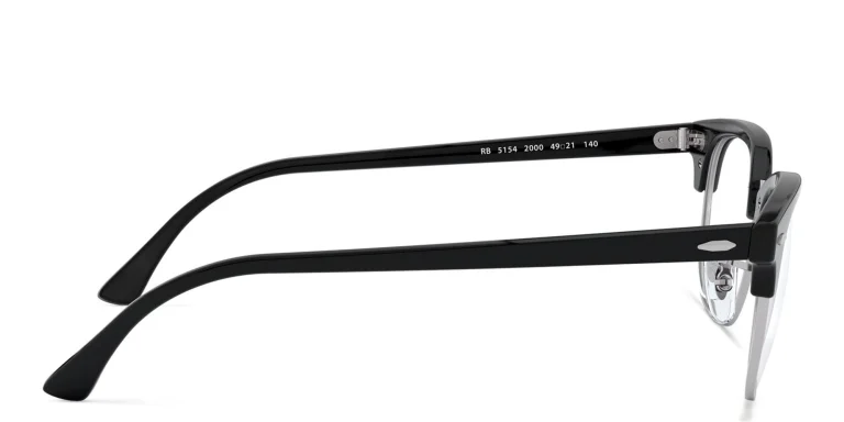 Shop Ray-Ban Clubmaster Optics Square Eyeglasses in Black online.