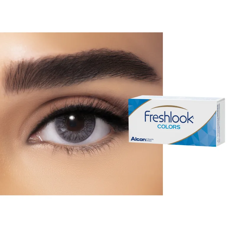Shop Freshlook COLORS Monthly Color Contact Lenses - Mist Gray in Grey online.