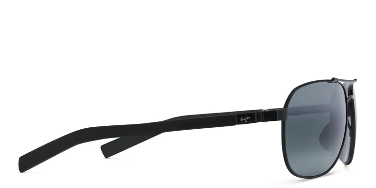 Shop Maui Jim Guardrails Unisex Aviator Sunglasses in Black online.