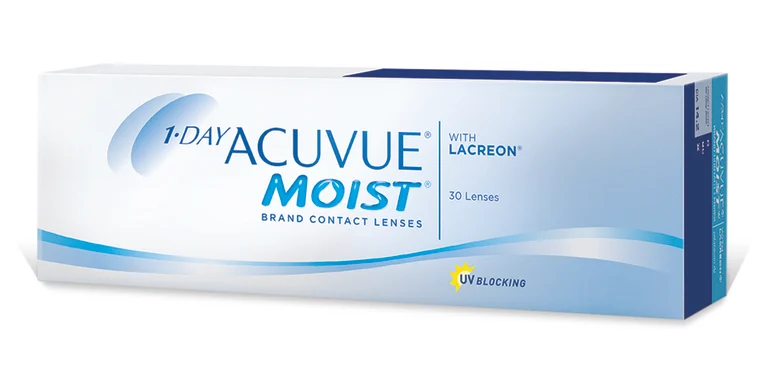 Shop ACUVUE 1-Day MOIST Clear Contact Lenses - Pack of 30 in Clear online.