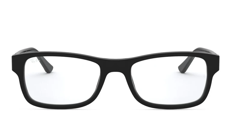 Shop Ray-Ban Optics Rectangle Eyeglasses in Black online.