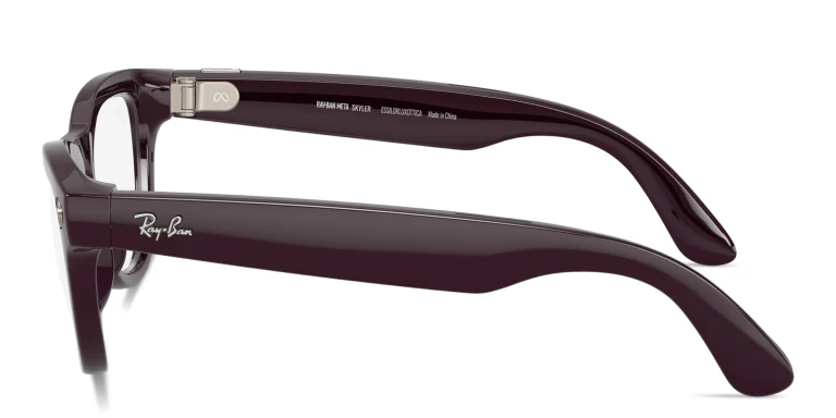 Shop Ray-Ban Meta Skyler Transitions® Unisex Cat-Eye Sunglasses in Purple online.
